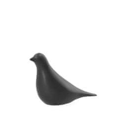 Homla KEO stojící dekorace pták černý 19x7x12 cm