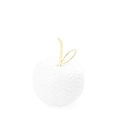 Homla Stojící dekorace KEO jablko s klikatým motivem 7x10 cm