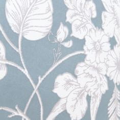 Homla Ložní prádlo GRACIA z mikrovlákna modré s bílými květy 200x220 cm