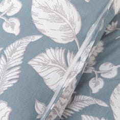Homla Ložní prádlo GRACIA z mikrovlákna modré s bílými květy 200x220 cm