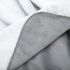 Homla NOVINKA CLUMSY deka z imitace králičí kožešiny šedá 150x200 cm