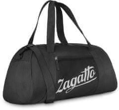 ZAGATTO Sportovní/cestovní taška, dámská unisex pánská, 55x28x24 cm, 37L, víkendová fitness taška, taška na cvičení, taneční taška, s nastavitelným ramenním popruhem, velká a odolná, černá, ZG756