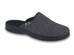 Befado pánské pantofle LEON šedo-černé 548M024 velikost 39