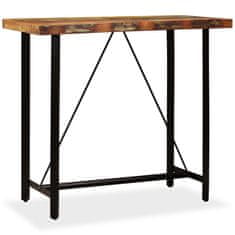 Greatstore vida XL Barový stůl masivní recyklované dřevo 120 x 60 x 107 cm