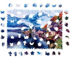 Puzzler DŘEVĚNÉ BAREVNÉ PUZZLE - Halštatské jezero