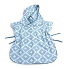 Mušelínové PONCHO S Niagara Blue