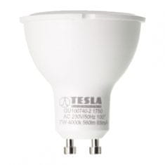 TESLA LED žárovka LED žárovka/ GU10/ 7W/ 230V/ 560lm/ 4000K/ denní bílá