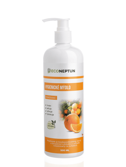 Eco Neptun Hygienické mýdlo pomeranč 500 ml