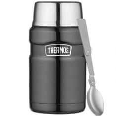 Thermos Termoska na jídlo se skládací lžičkou a termohrnkem 0,71l - kovově šedá