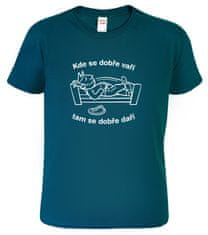 Hobbytriko Vtipné tričko - Kde se dobře vaří Barva: Béžová (51), Velikost: S