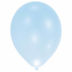 Amscan Svítící LED balónky modré 27cm 5ks