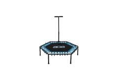 Aga FITNESS Trampolína 130 cm Světle modrá + madlo