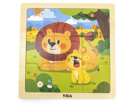 shumee Viga 44627 Puzzle na podlahu 9 dílků - lev