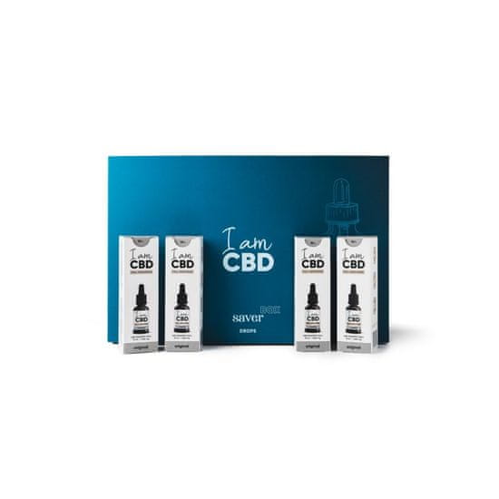 I am CBD Saver box - Full Spectrum CBD kapky 10% original, 4x 10ml