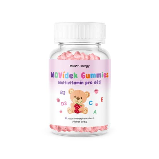 MOVit Energy MOVídek Gummies - Multivitamín pro děti, 60 bonbónků