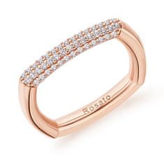 Rosato Stylový bronzový prsten se zirkony Bianca RZBI32 (Obvod 52 mm)