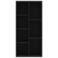 Vidaxl Knihovna černá 50 x 25 x 106 cm dřevotříska