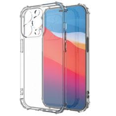 IZMAEL Silikonové pouzdro se zesílenými hranami pro Apple iPhone 14 Plus - Transparentní KP23569