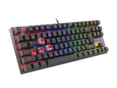 Genesis herní mechanická klávesnice THOR 303/TKL/RGB/Outemu Red/Drátová USB/CZ/SK layout/Černá