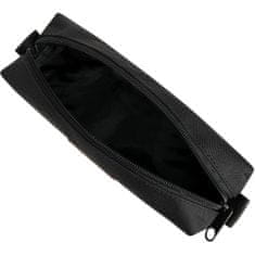 ZAGATTO Školní penál, unisex, černý, jedna přihrádka, zip, nášivka s logem, 22x6x6 cm, tubusový penál, pro univerzitu, do školy, jako kosmetická taška, ZG717