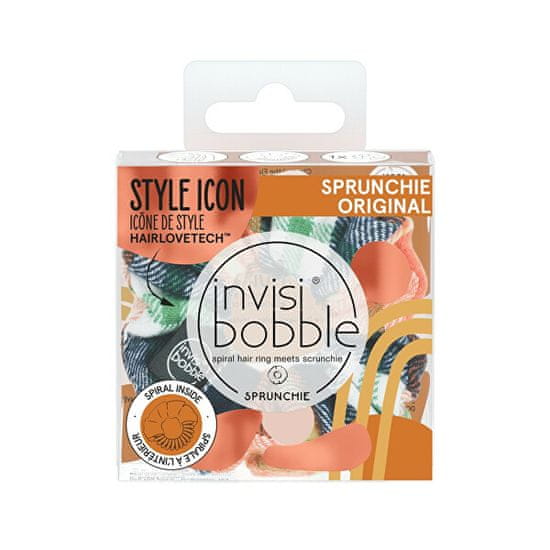 Invisibobble Gumička do vlasů Sprunchie Fall in Love Channel the Flannel