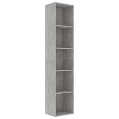 Vidaxl Knihovna betonově šedá 40 x 30 x 189 cm dřevotříska
