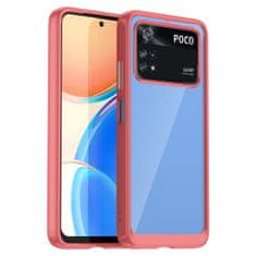 OEM Silikonové pouzdro Space s barevným rámem na Xiaomi Poco M4 PRO 5G / Redmi Note 11s 5G Red