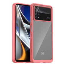 OEM Silikonové pouzdro Space s barevným rámem na Xiaomi POCO X4 PRO 5G / Note 11 Pro Red