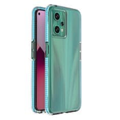 OEM Spring silikonové pouzdro s barevným lemem na Realme 9 PRO Light blue