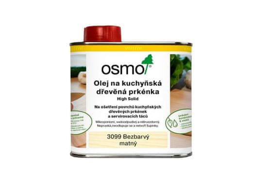 OSMO 3099 Olej na kuchyňská dřevěná prkénka, bezbarvý matný 0,5 l