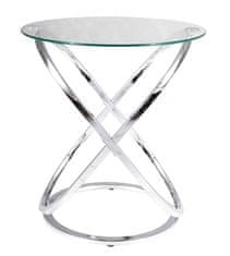 CASARREDO Konferenční stolek EOS C chróm/sklo