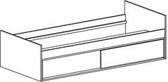 CASARREDO Postel 90x200 TRAFICO 13 bílá/tyrkys