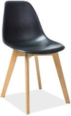 CASARREDO Jídelní židle RISO černá/buk