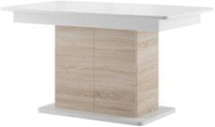 CASARREDO Jídelní stůl rozkládací POLSA 03 dub sonoma/bílá