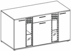 CASARREDO Komoda SALSA dub sonoma