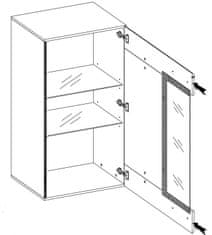 CASARREDO Obývací stěna SAMBA dub SanRemo tmavý