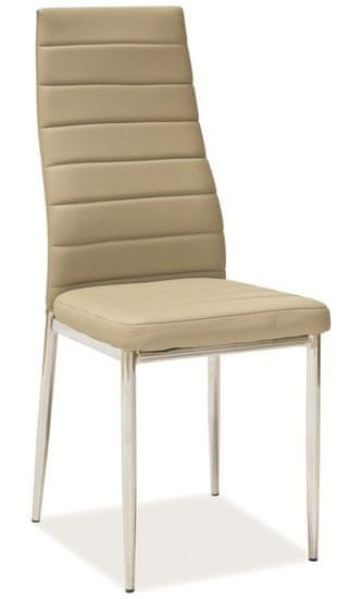 CASARREDO Jídelní čalouněná židle H-261 tm. béžová