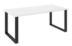 CASARREDO Jídelní stůl PILGRIM 185x90 cm černá/bílá