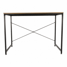 KONDELA Psací stůl, dub / černá, 100x60 cm, MELLORA