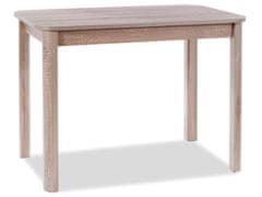 CASARREDO Jídelní stůl rozkládací DIEGO II 105x65 dub sonoma