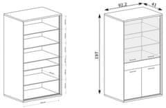 CASARREDO Obývací sestava SET1 PILETAS dub hickory