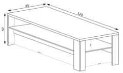 CASARREDO Konferenční stolek PILETAS M-18 dub hickory