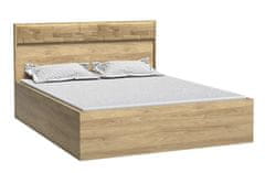 CASARREDO Postel s úlož. prostorem 140x200 PILETAS M-9 dub hickory