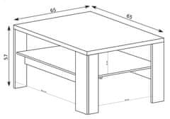 CASARREDO Konferenční stolek PILETAS M-17 dub hickory