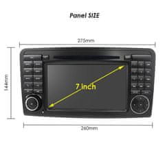 Hizpo Mercedes Benz ML,GL Android 11 GPS USB Carplay