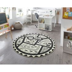Hanse Home Dětský koberec Adventures 105542 Creme 160x160 (průměr) kruh cm