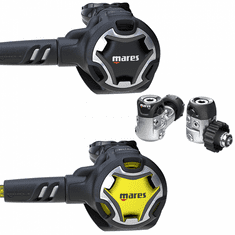 Mares Automatika DUAL 15X DIN a octopus DUAL černá/žlutá/šedá