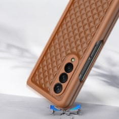 Dux Ducis Venice kryt na Samsung Galaxy Z Fold 4, hnědý