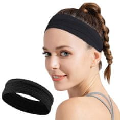 MG Running Headband sportovní čelenka, černá