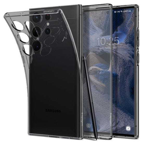 Spigen Liquid Crystal kryt na Samsung Galaxy S23 Ultra, průsvitný